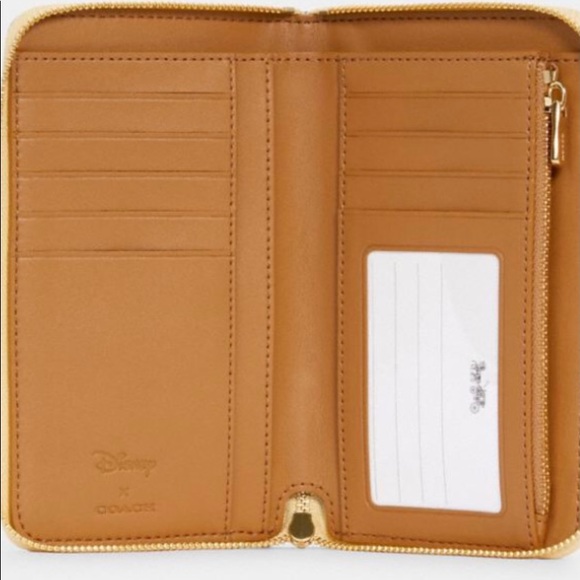 NWT Coach x Disney Belle Medium ID Zip Wallet - Picture 2 of 3